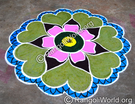 Sunflower Rangoli